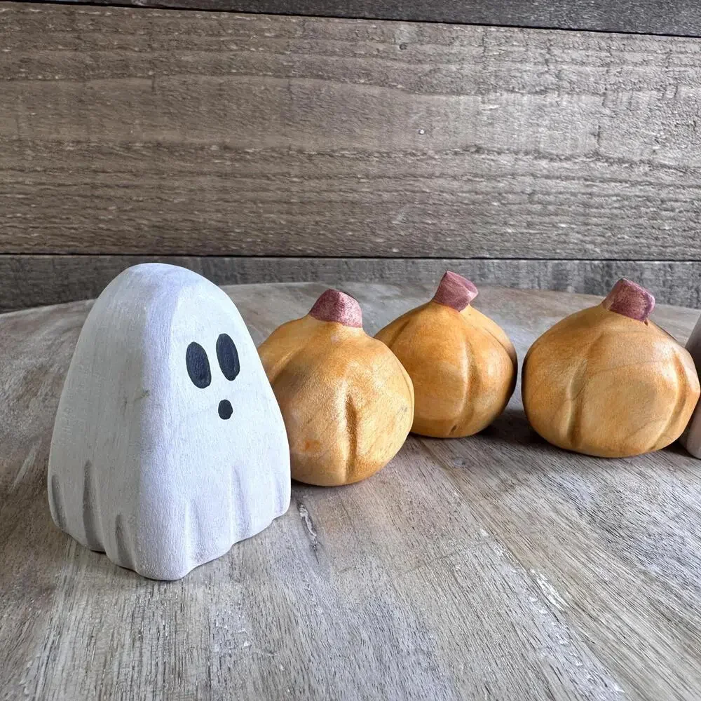 Nom Handcrafted - Wood Halloween Playscape Waldorf Montessori Open Ended Toys - Picture 2 of 10